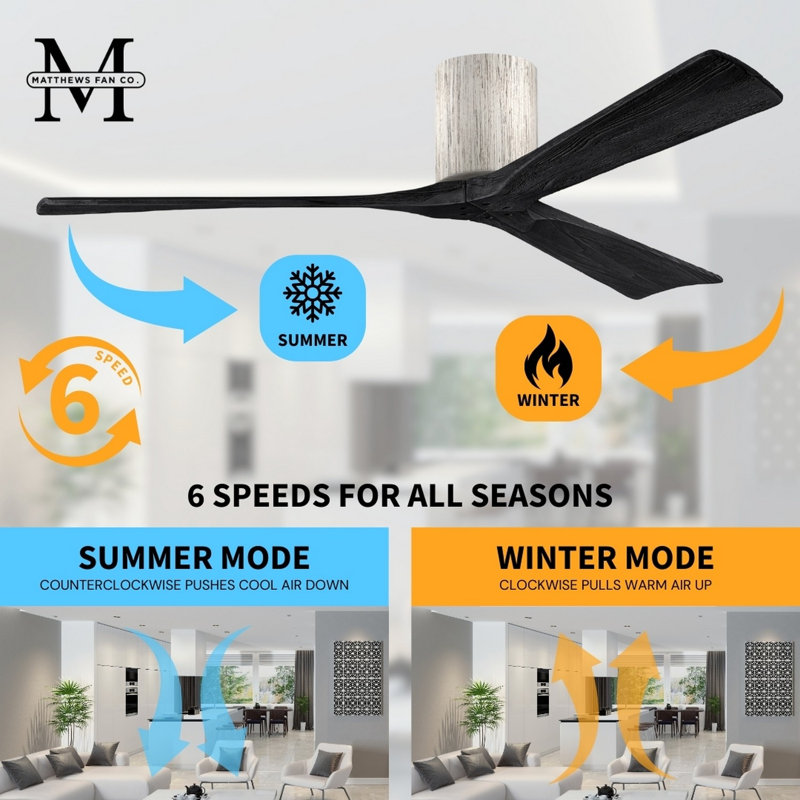 Irene Ceiling Fan, Barn Wood Tone, 42", Matte Black