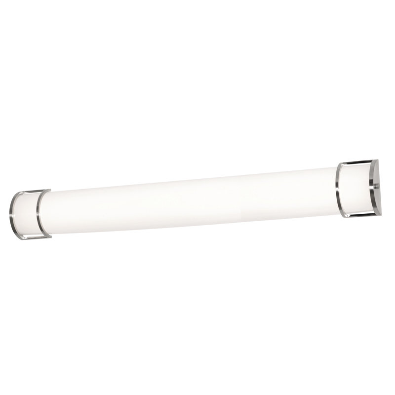 Pacific - Lumière de meuble-lavabo à DEL - l 48 po - Nickel satiné, L 48 po