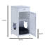 Contemporary Home cat litter box - white
