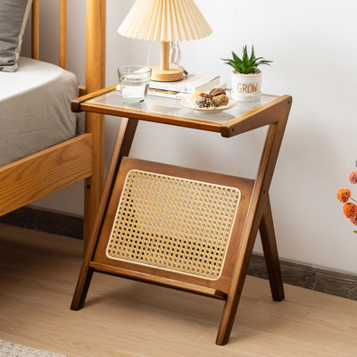 Alectra Tray Top Abstract End Table