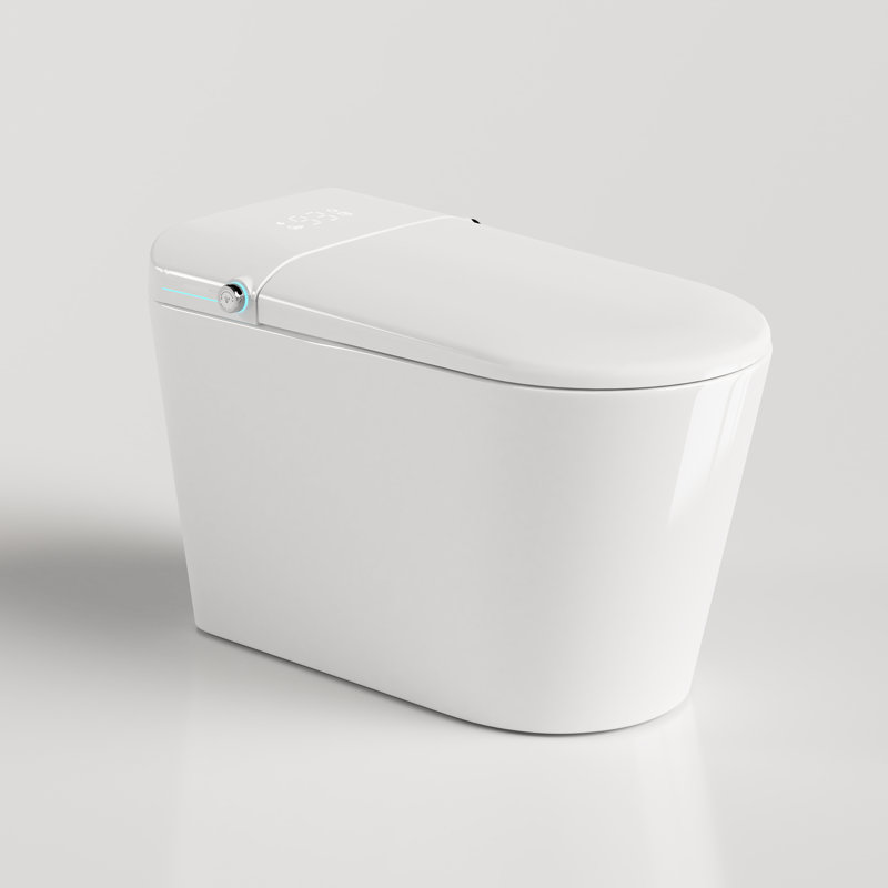 ModernBath Smart Toilet with Hands-Free Lid, Touchless Flush, Heated Seat, Air Dryer, Bidet Wash, Sensor & Blackout Flush (Remote Included)