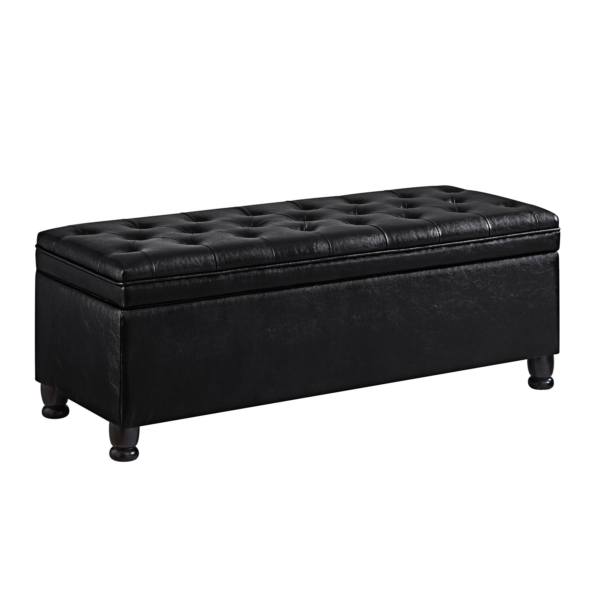 Alcott Hill® Upholstered Bench Flip Top Storage Bench Entryway Bench
