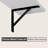 Long Wall Mounted Shelves Set Of 2 - Extra Large Floating Shelves With Sturdy Metal Brackets For Living Room, Bathroom, Bedroom, Kitchen - Heavy Duty Wall Storage Ledges-487770371