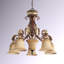 Lustre classique 6 lumières à abat-jour Aike