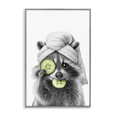 «Raccoon Spa Day», estampe numérique par Annalisa Latella