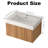 Wall Mount Bathroom Vanity With Sink Top Modern Cabinet With Soft-Close Drawer-665217534