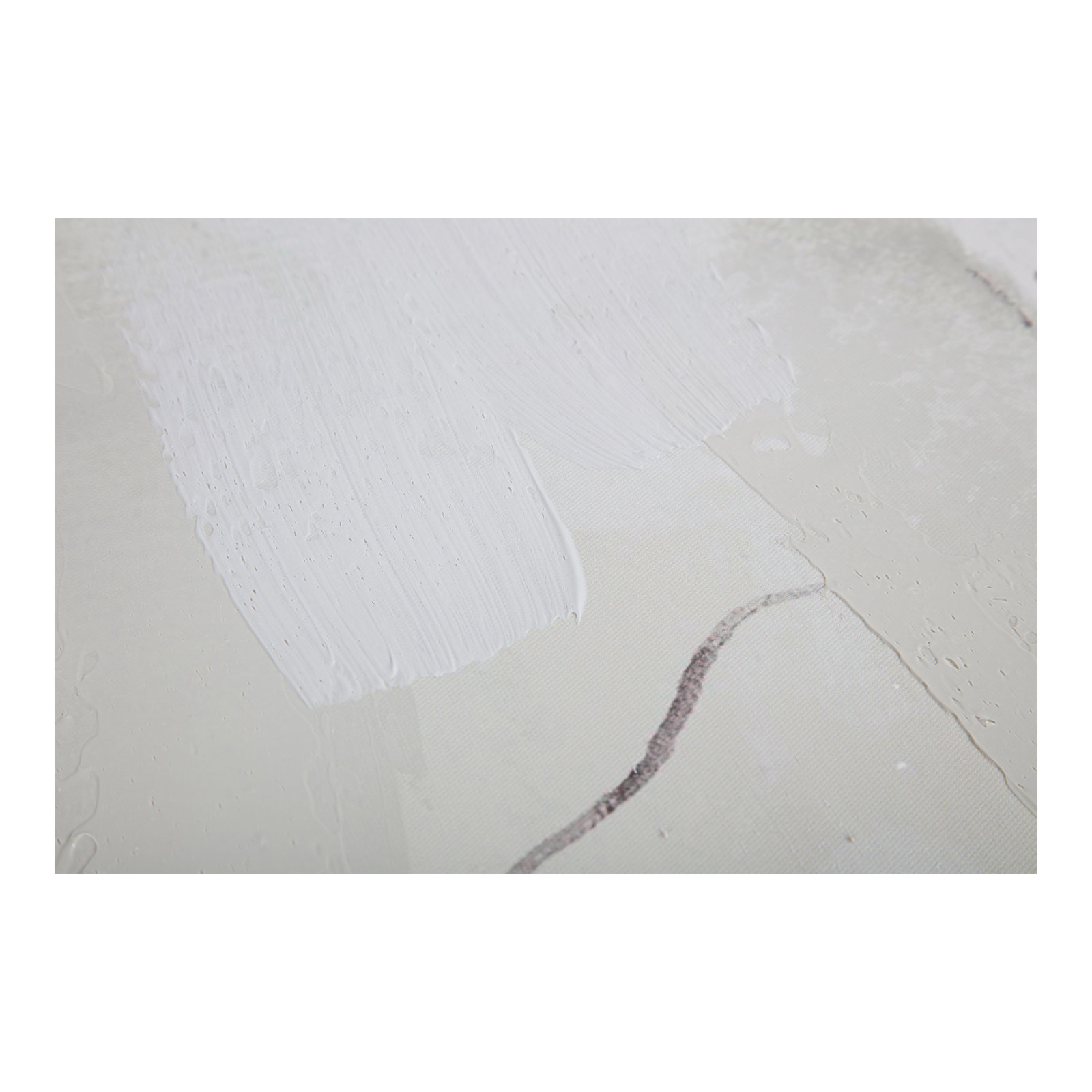 Robey "Impression Verdant Palette" Painting, White/Gray