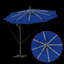 Umbrella with LED Strip Lights Polyester and Aluminium Outdoor Parasol-1633500815-1633500814