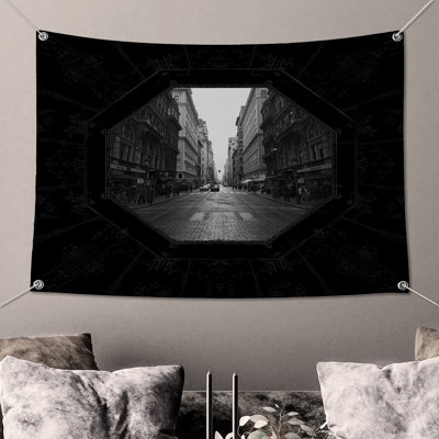 Tapisserie murale monochrome - art mural