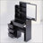 Small Size Left Bedside Cabinet Vanity Table + Cushioned Stool, Extra Large Sliding Mirror, Multi Layer, High Capacity Storage Fashionable Dresser, Suitable For Small Space, EPA,GCC,UL Certificate-1760590160