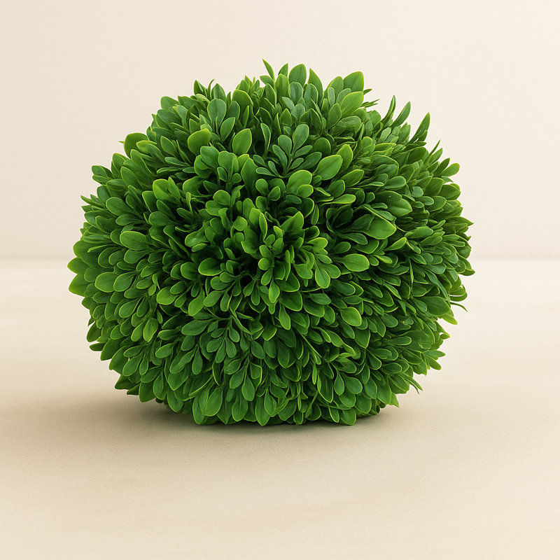 Boxwood Foliage Orb, 10.85" H x 10.9" W x 9.9" D