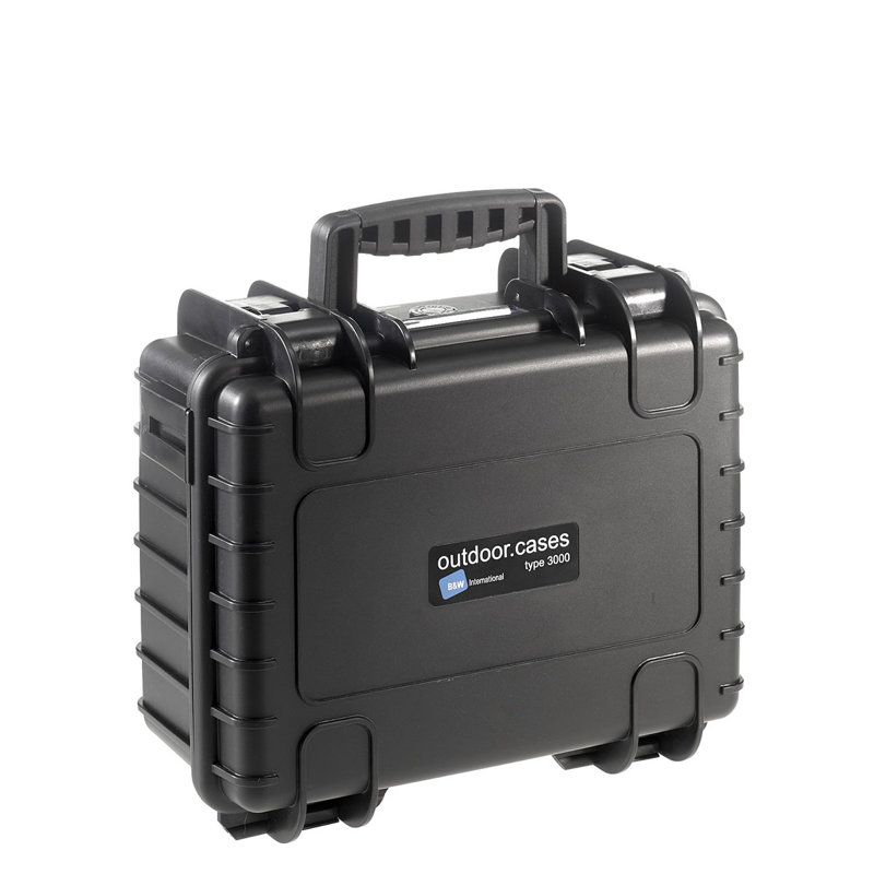 Black Waterproof Shock Resistant Camera Case 14.25"