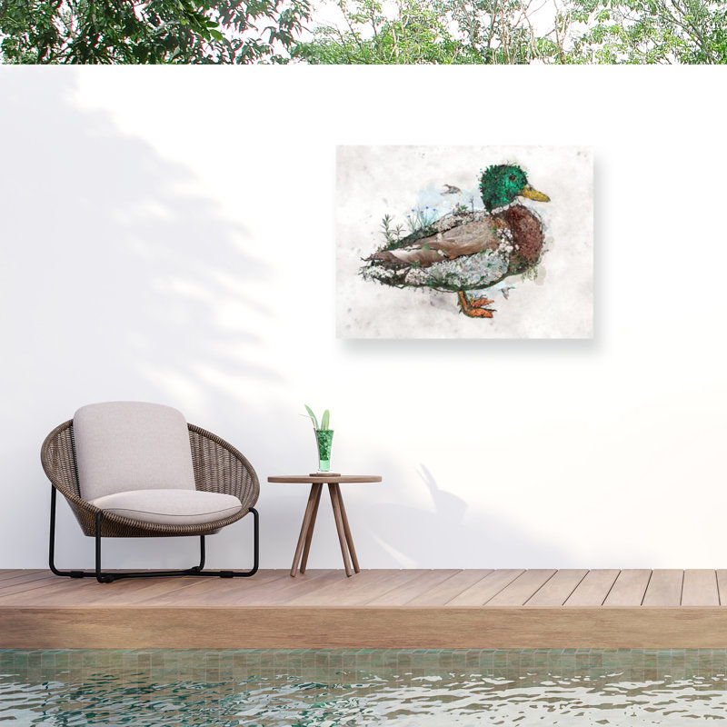 Toile pour l'extérieur Barrett Biggers Mallard Duck, H 24 po x l 32 po