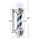 Classic LED Light Barber Pole with Rotating Strip