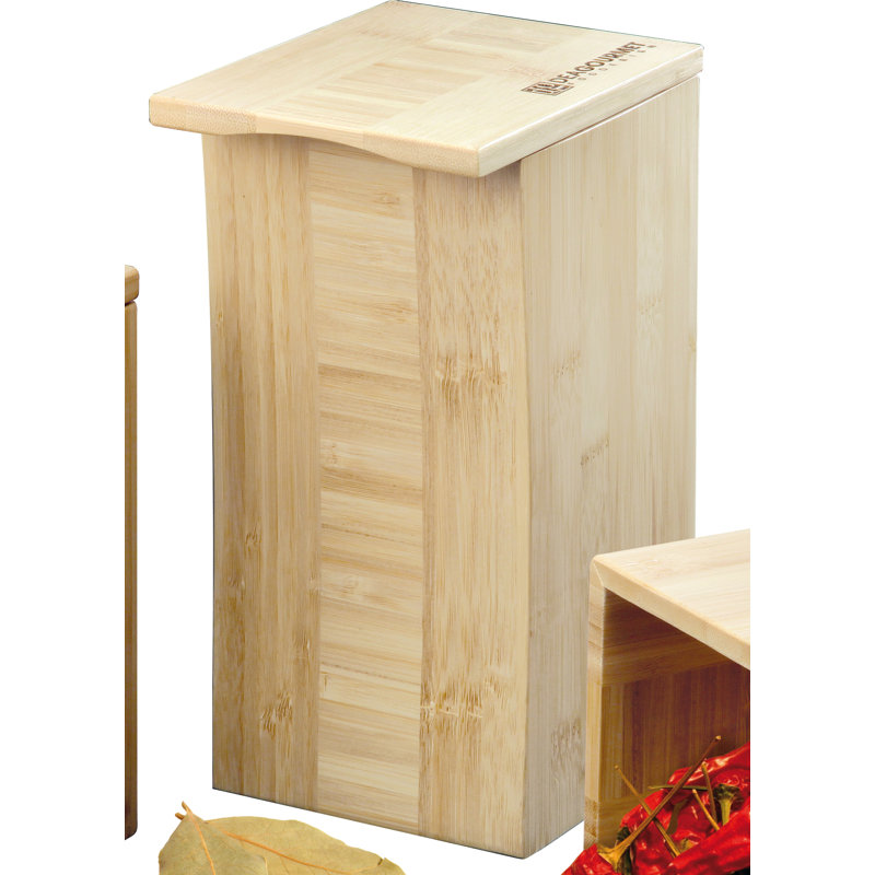 Wood Jar, Large, Orange