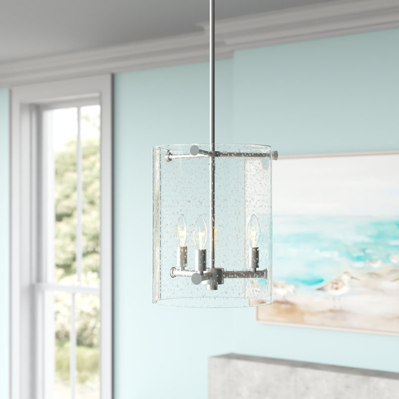 Weccacoe 3 - Light Brushed Nickel Unique/Statement Pendant