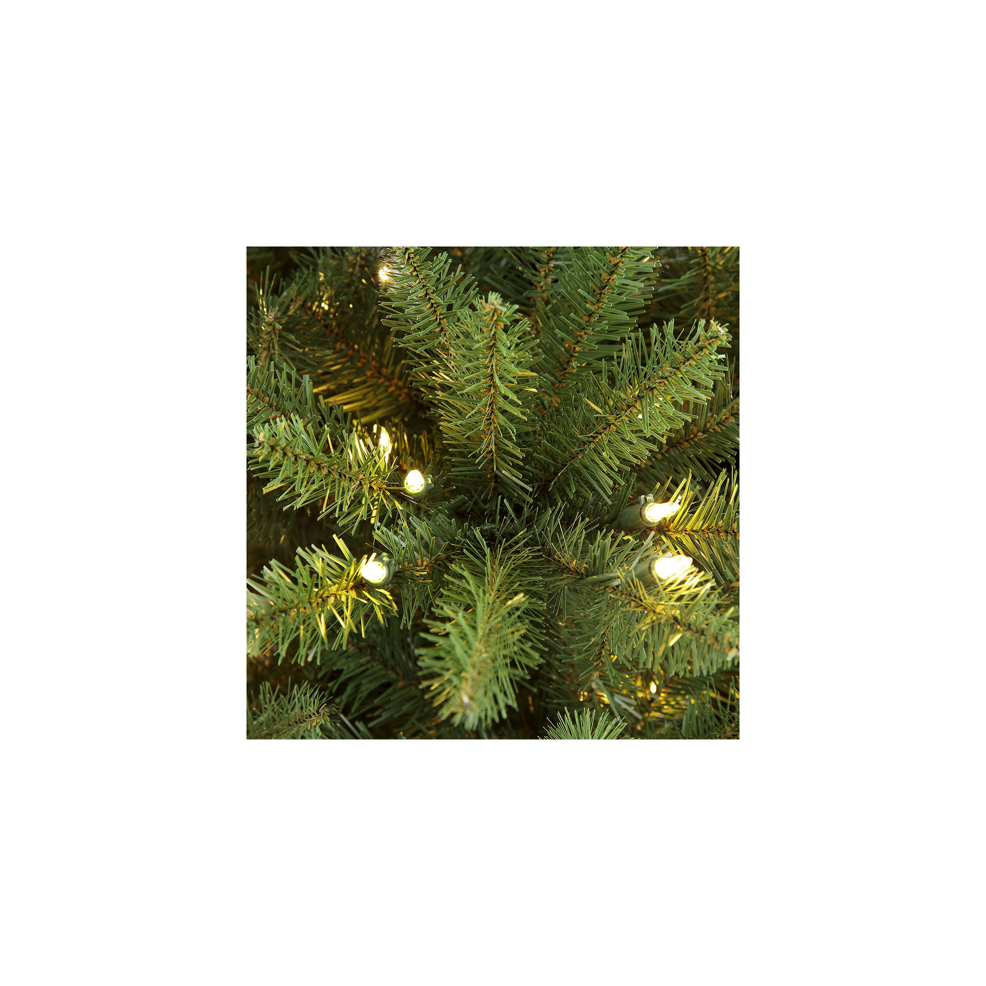 36' Lighted Artificial Fir Christmas Tree