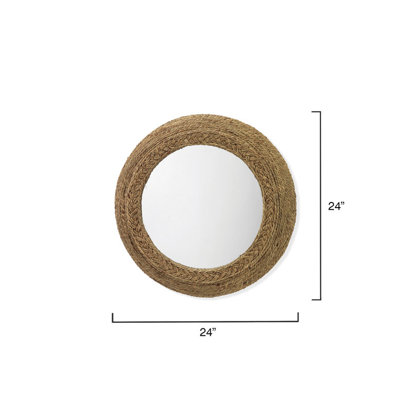 Miroir mural en bois