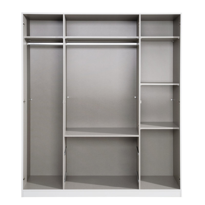 Buchholz 4 Door Wardrobe, White