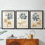 FLORAL Series LXI - Impression encadrée sur mesure de qualité supérieure - 3 pièces-2094553822-2094553820