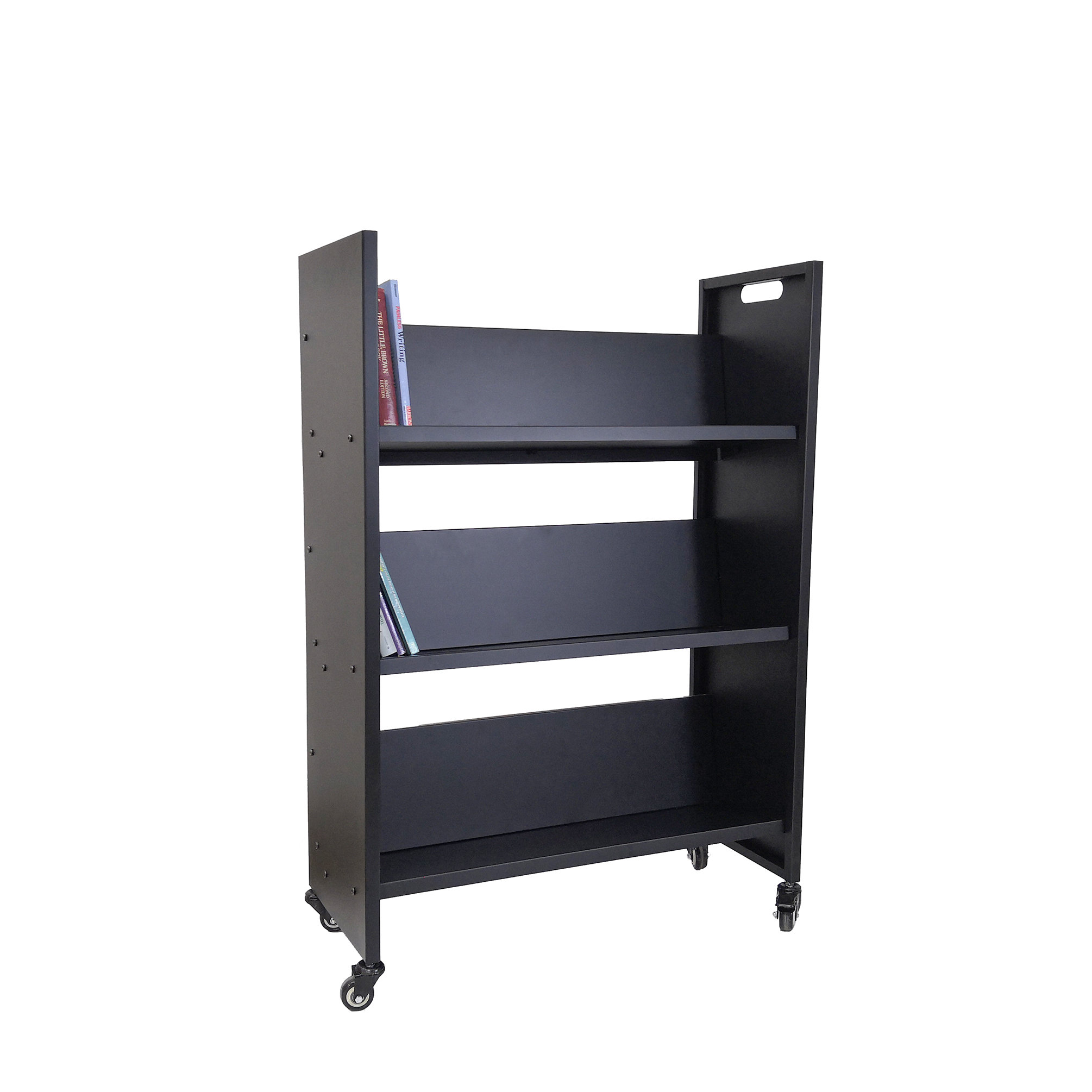 FixtureDisplays Fixturedisplays® Metal Book Cart Rooling Book Truck ...