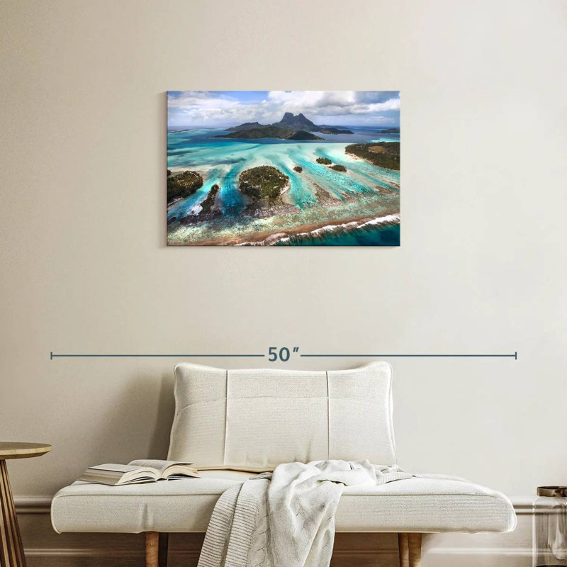 Gillard Bora Bora Lagoon, H 20 po x l 30 po