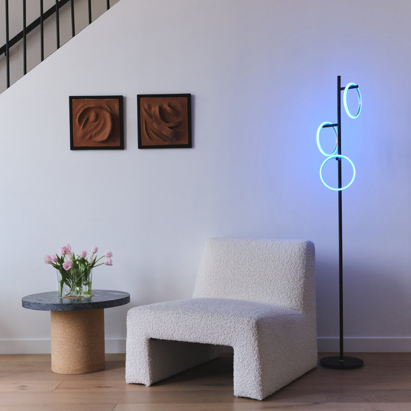 Saturn 3-Ring LED RGB Floor Lamp