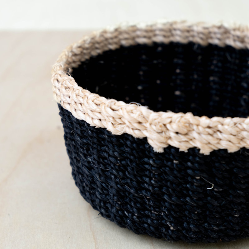 Mini Trinket Basket, Black