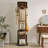 Solid Rubberwood Rotating Full-Length Mirror Cabinet
