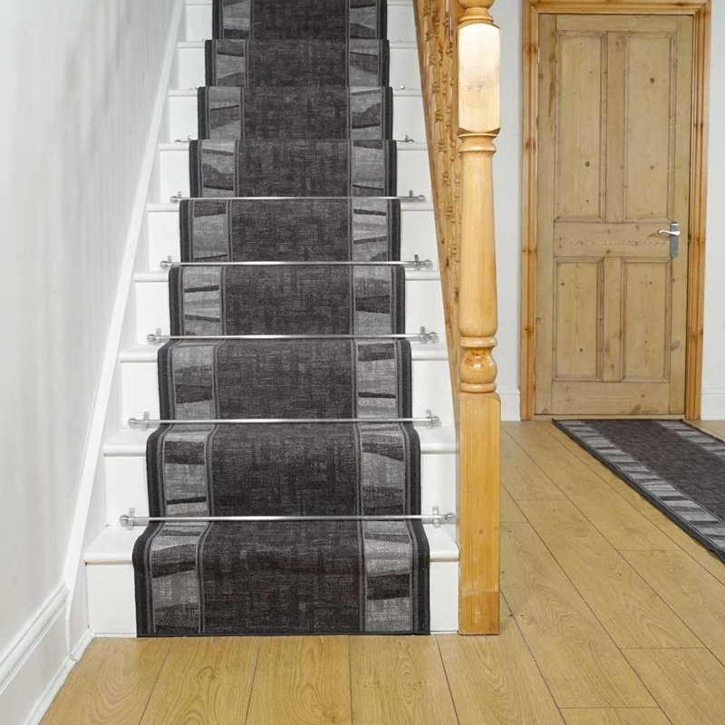 Stair Runner Carpentras Block Print Area Rug, Runner 80 x 870cm