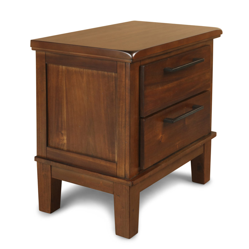 Cagney Wood Nightstand (Set Of 2), Chestnut, Brown