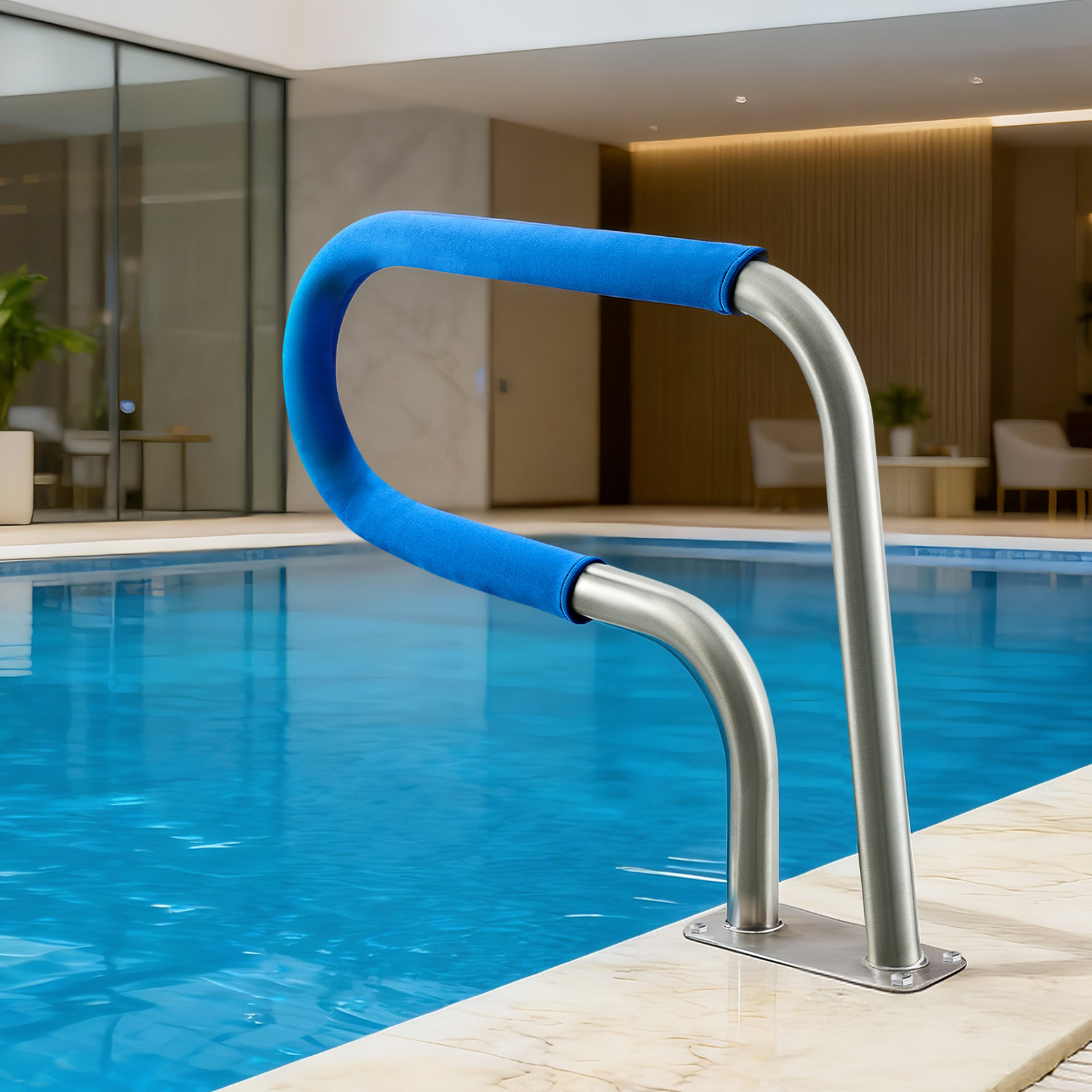 VEVOR Pool Rail, 31 x 22 inch Pool Handrail, 220 lbs Load Capacity ...
