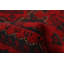 Tapis de zone en laine rouge 3 pi 5 po x 5 pi esari turque one-of-kind à la main-noué la 2010 Allaina