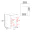 Meuble-lavabo de salle de bain H 23,7 po, 1 porte, 3 tablettes-1636702334
