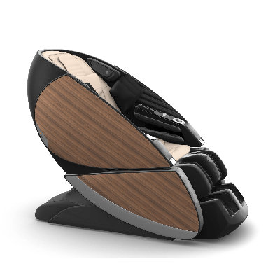 Fauteuil de massage Super Novo X de Human Touch - Ensemble de coussins de porte en vinyle SofHyde crème