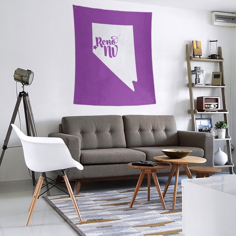 Polyester Tapestry, 60" H x 51" W, Violet
