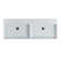 WS Bath Collections Unlimited 17.7'' White Ceramic Rectangular Bathroom Sink with Overflow