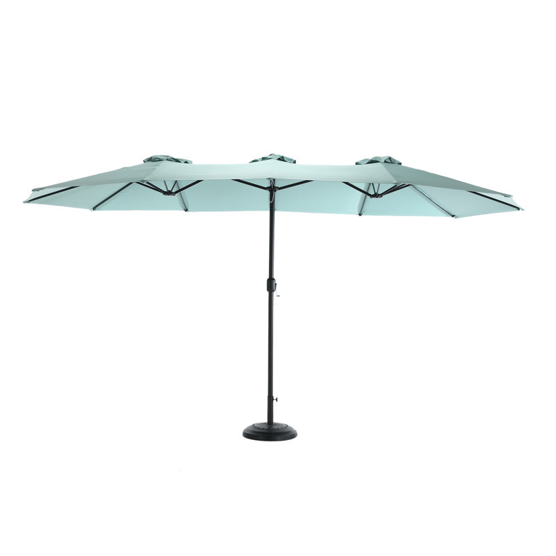 Parasol de marché rectangulaire 178 po x 105 po, Vert clair
