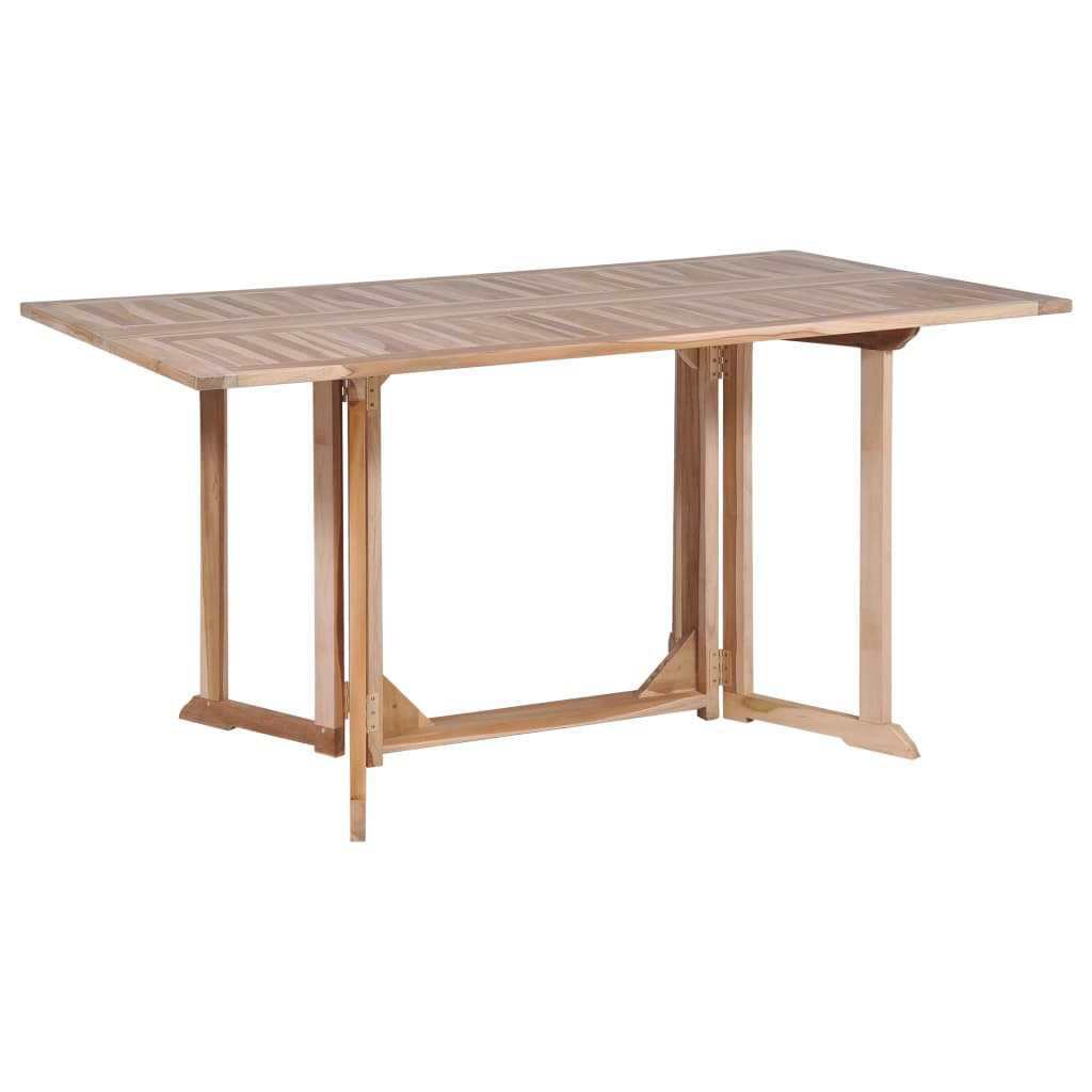 Loon Peak® Sylvanite Folding Teak Dining Table | Wayfair