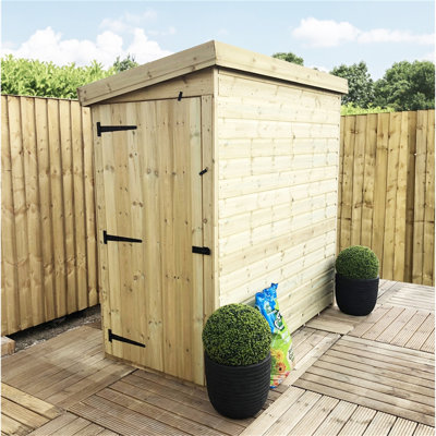 Kulkarni 4 ft. W x 3 ft. D Solid Wood Garden Shed