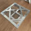 Table basse en verre à miroir Modern Modern Glam