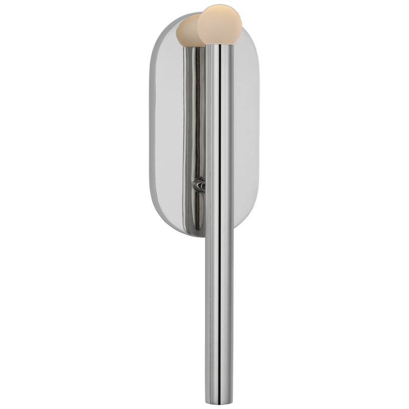 Rousseau 1 - Light LED Bath Sconce, Polished Nickel