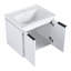 Meuble-lavabo à fermeture en douceur 60 po avec lavabo et tablettes