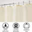 Ensemble de 2 rideaux de douche en polyester uni iDesign - 72 po x 72 po - Blanc-108714230
