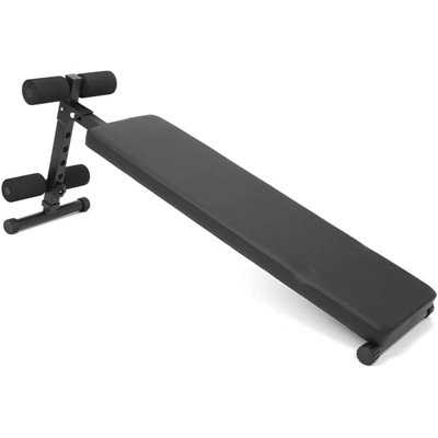 Banc d'entraînement pliant et réglable pour abdominaux, capacité d'entraînement de 5 lb, inclinaison à 5 positions avec surface en polyuréthane rembourré, noyau de gymnastique à domicile peu encombrant et équipement d'exercice pour tout le corps