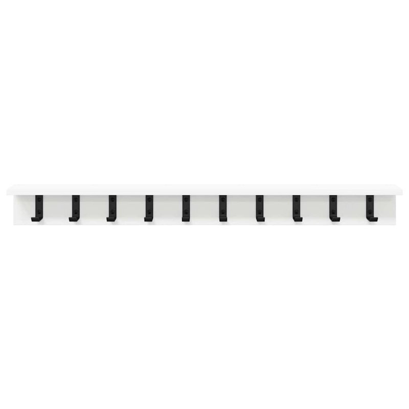 Wall-Mounted Coat Rack 100 X 10.5 X 10.5 Cm, White
