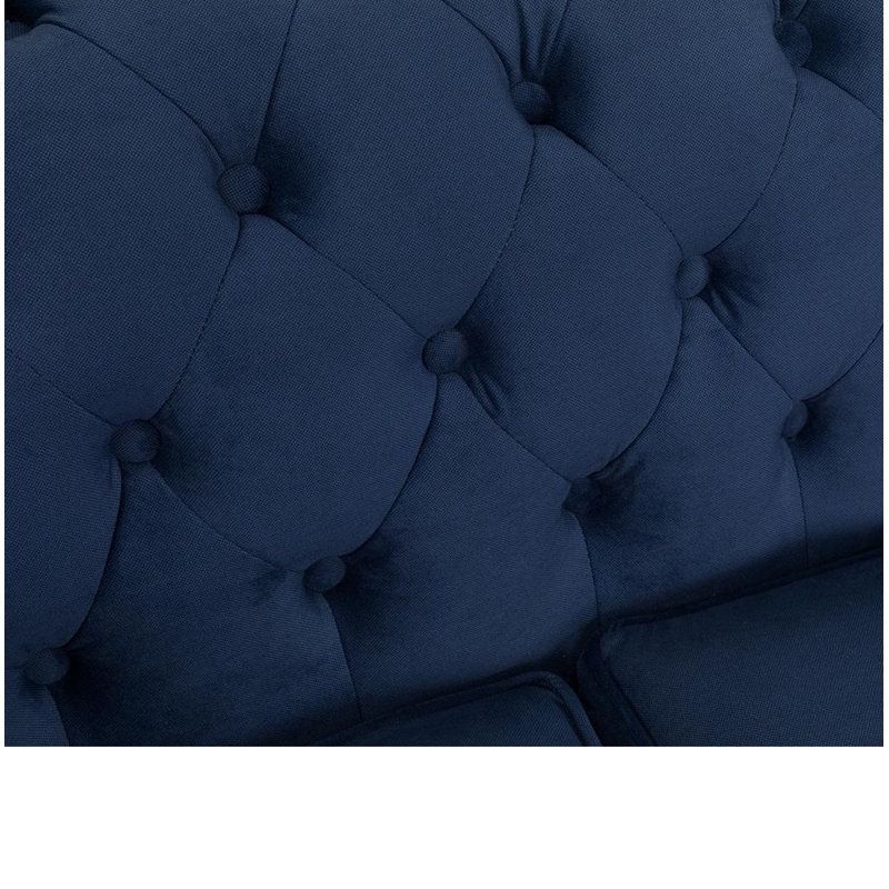 Americus Velvet Armchair, Cobalt