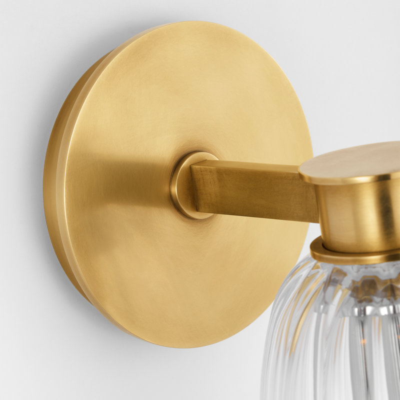 Asalea 1 - Light Bath Sconce, Hand Rubbed Antique Brass