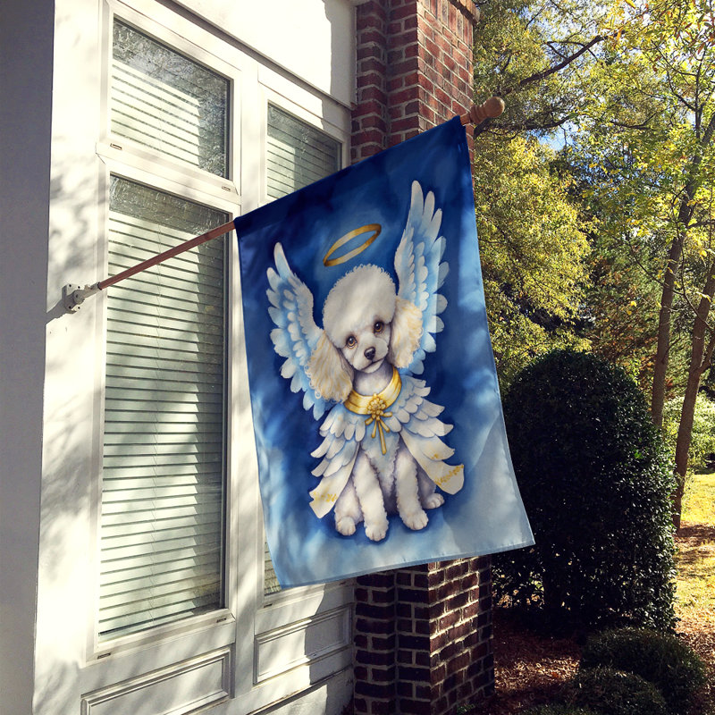 Drapeau caniche blanc My Angel House