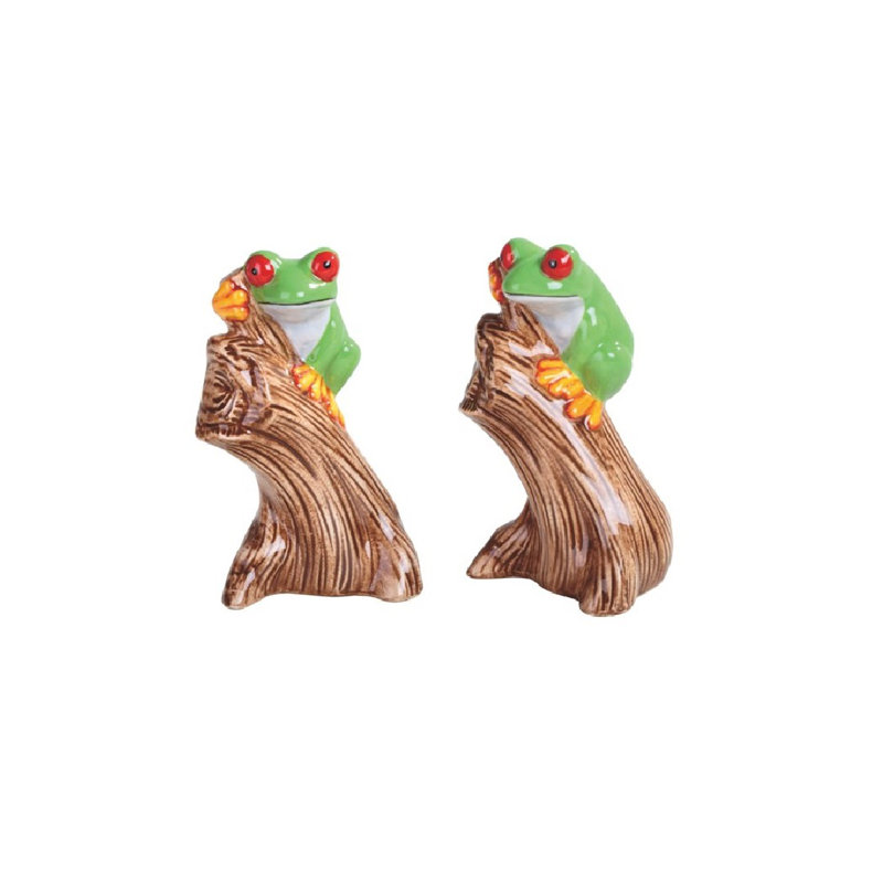 Ensemble salière et poivrière de style grenouille pour arbre FC design